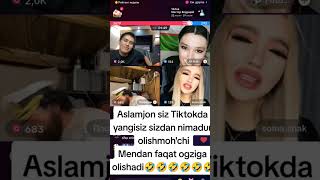 mendan faqat olishadi 😁😁chingizva aslam #nigina #chingiz #tiktok #sampoo #aslamboi