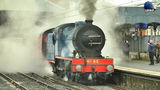 Merlin Steam Locomotive Rpsi The Midlander Train In Dublin Connolly Station - 26 March 2023