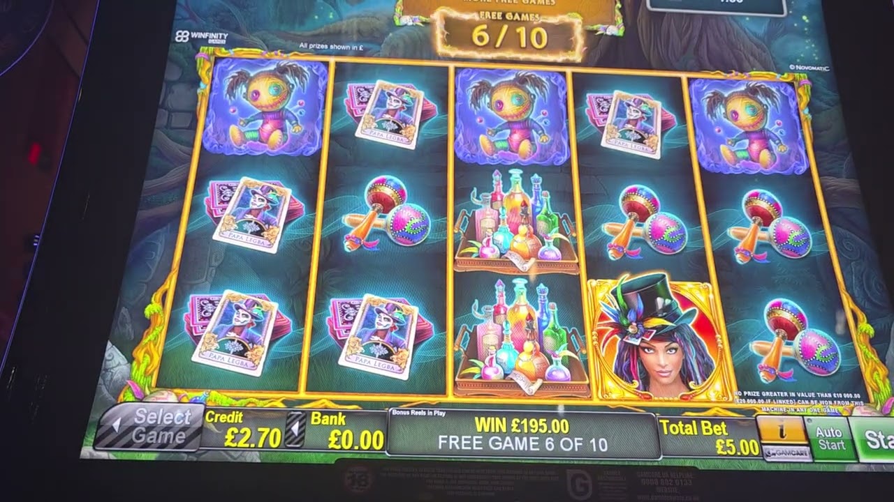 Voodoo magic plays a blinder! Free spin bonus max bet.