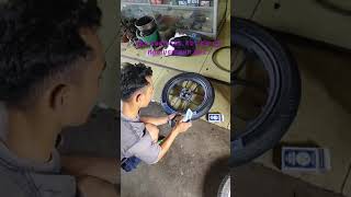 kartu remi di pasang di velg buat cat