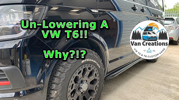 BACK TO STOCK! - We Remove The Lowering Springs Off This VW T6