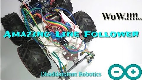 ®Simple line followers Robot |  DIY Best 4x4 Drive  | Dhaddammm Robotics.