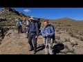 Hiking in the Drakensberg to summit Mafadi.