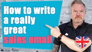 How to write a great sales email