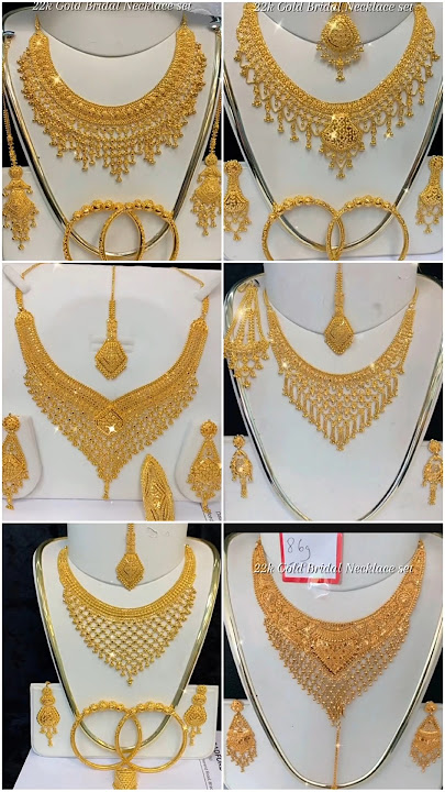 Latest Gold Bridal Necklace set #goldnecklace #shortvideo #shorts #trending