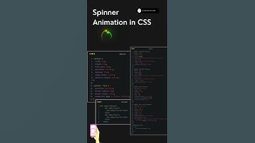 Spinner Animation in CSS  -- Check code in description