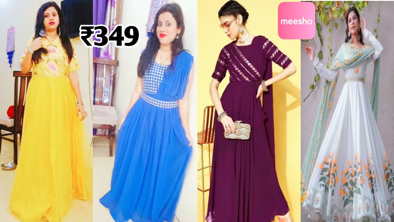 Meesho Gown Haul Starts Rs 349 Only /Best Summer Dresses Haul /Meesho Dresses Haul meesho 