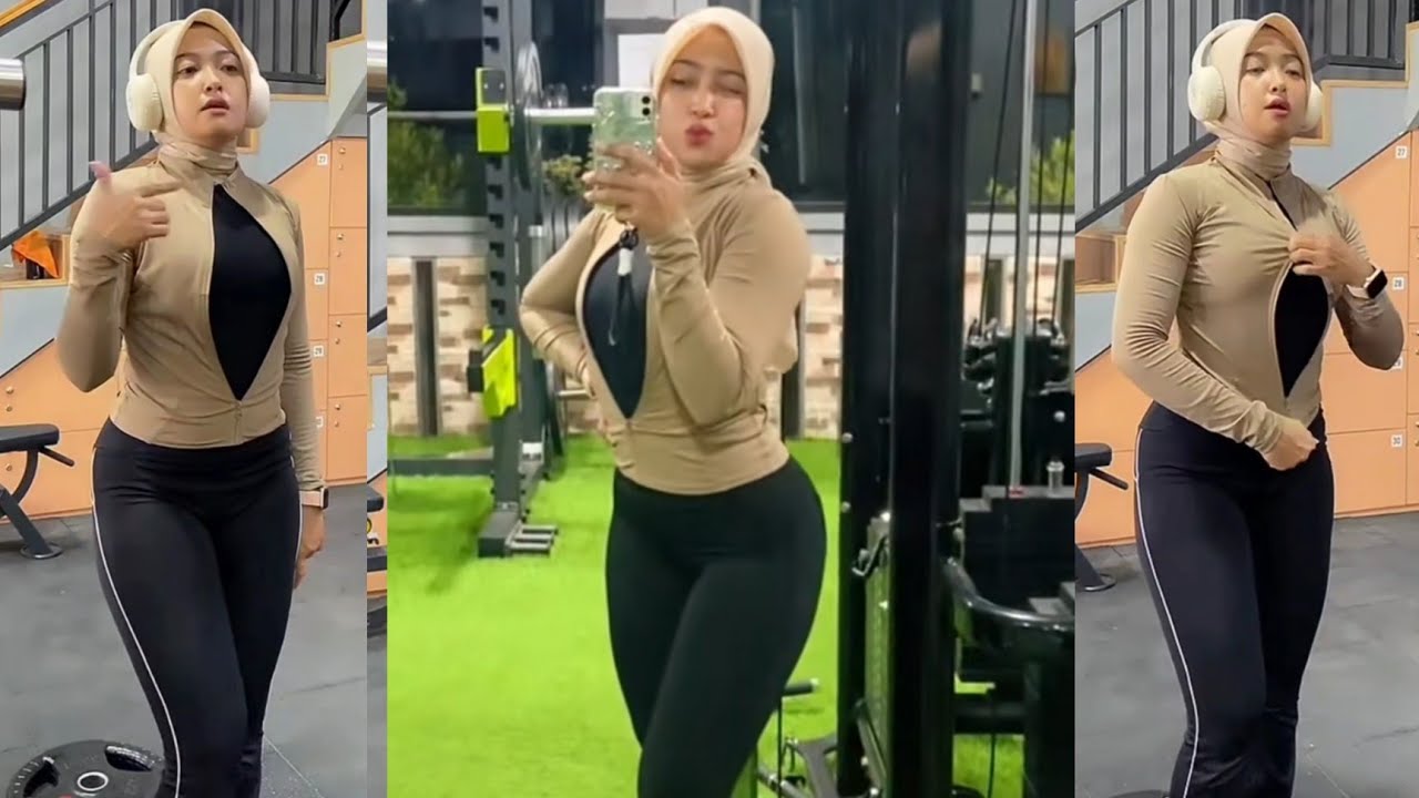 Gaya Hijab Olah Raga Cantik Gym Legging Cutbray