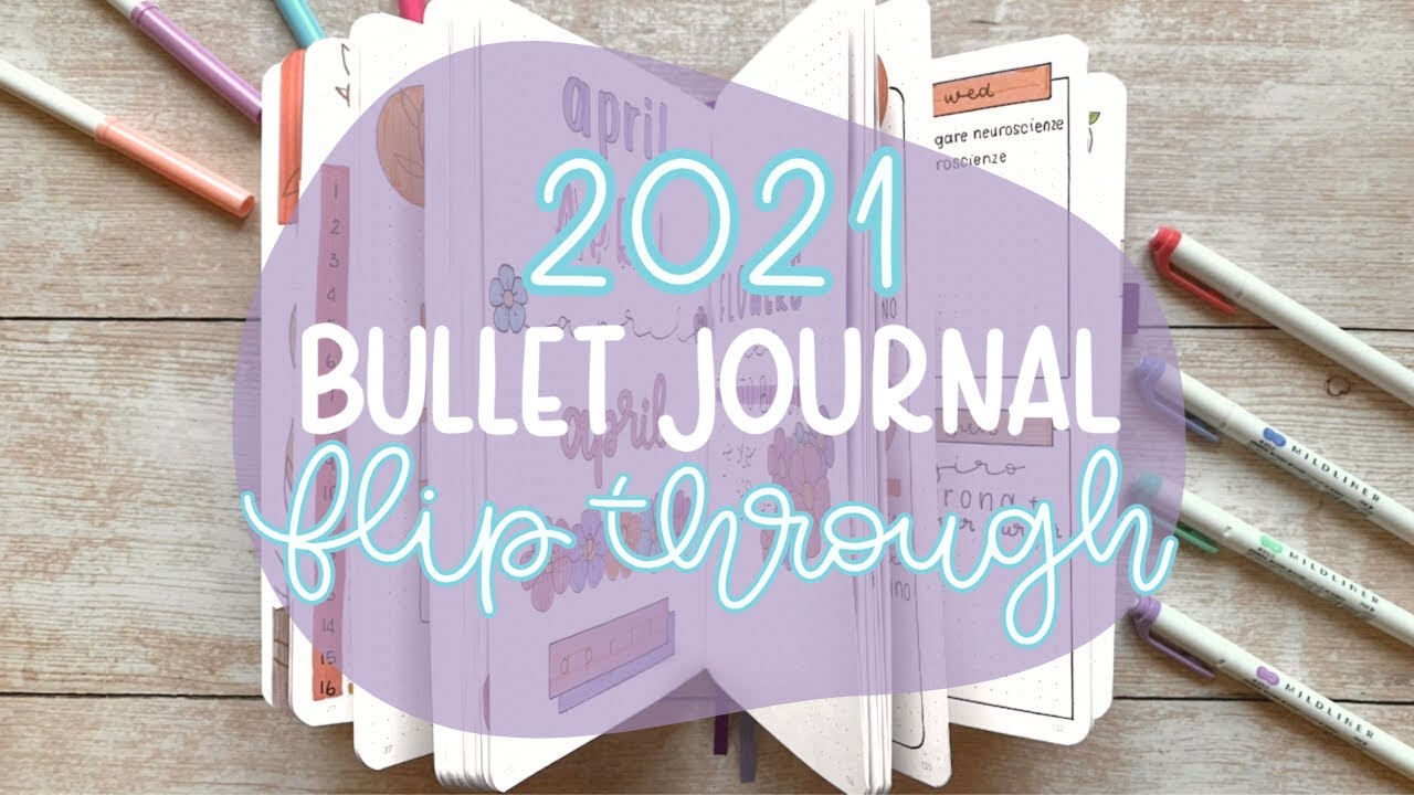 My 2021 bullet journal flip through (January - June) | 6 MONTHS IN MY JOURNAL