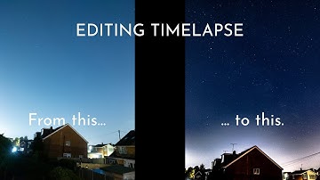 Editing timelapse: Milky Way galactic core from a heavily light polluted town