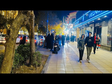 اليوم اخذكم جولة في شارع شيرازي مدينة مشهد اجواء الليالي الفاطمية