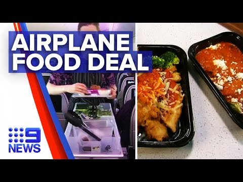 Airline Company Selling Cheap Airplane Food 9 News Australia Youtube