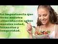 La importancia que tiene nuestra alimentación sobre nuestra salud, bienestar y longevidad.