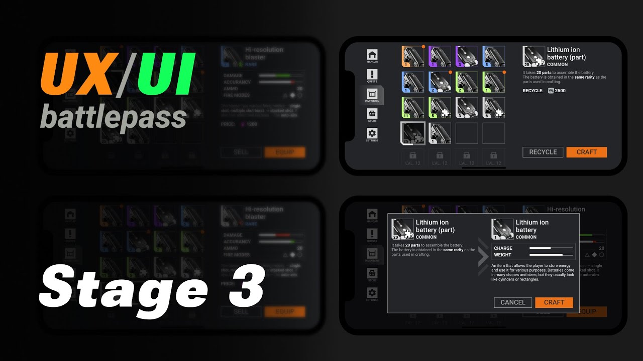 UI/UX Battlepass challenge | STAGE 3: Настраиваем интеракции и переходы в прототипе!