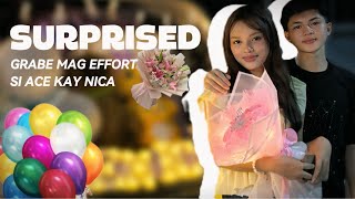 GRABE ANG SURPRISED NI ACE KAY NICA! *Nakakakilig
