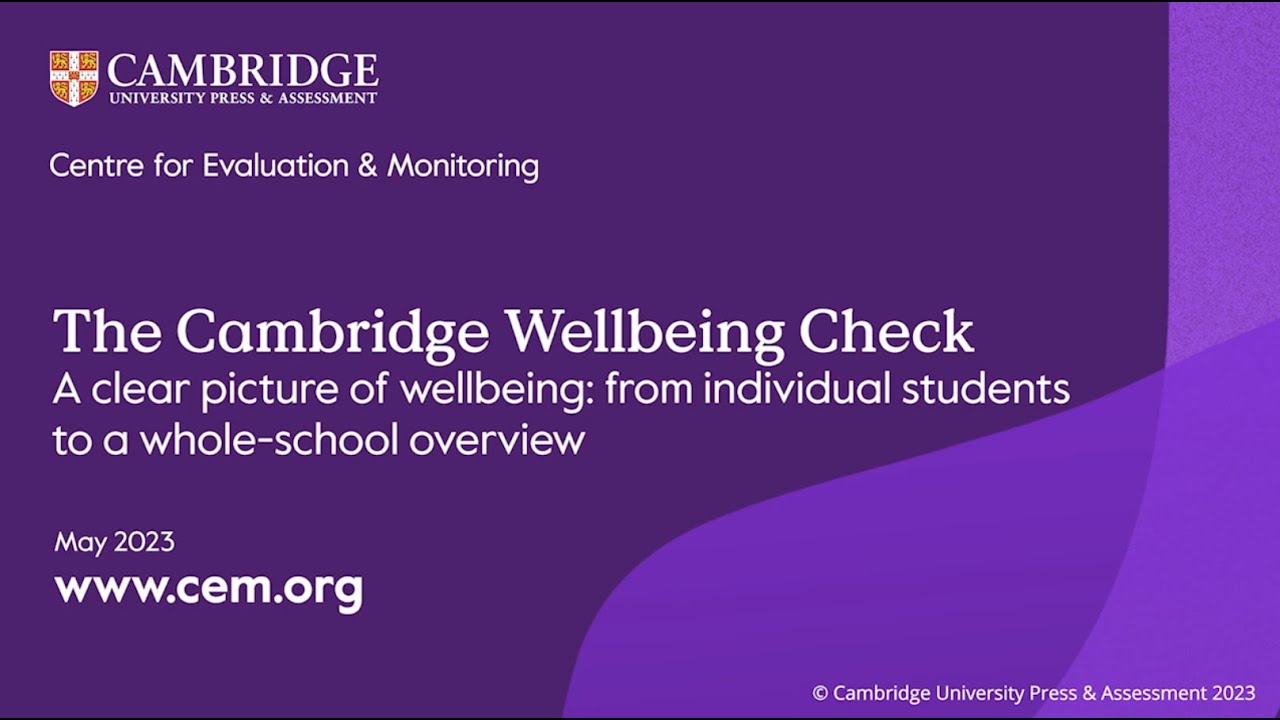 A clear picture of wellbeing: from individual students to a whole-school overview