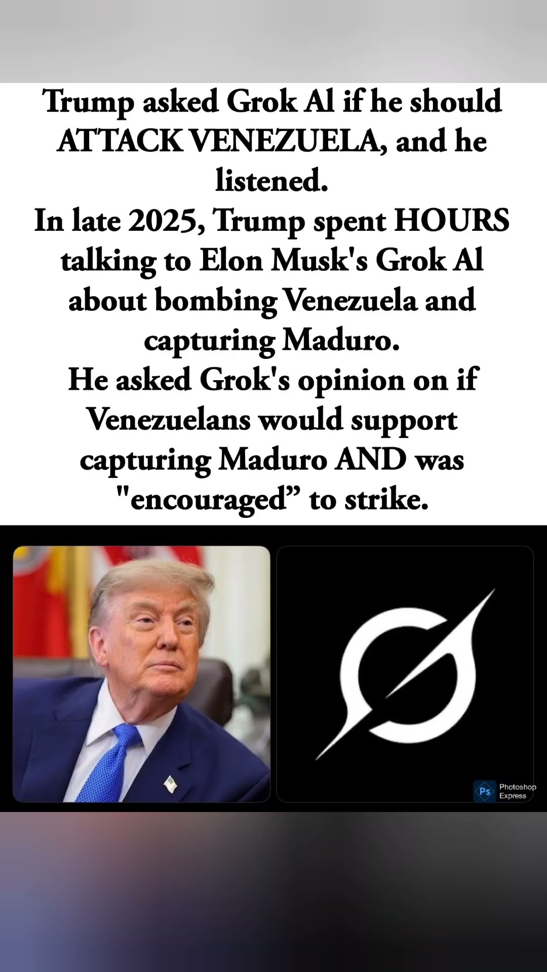 #donaldtrump #grokai #venezuela #elonmusk