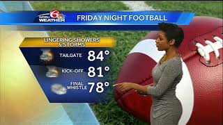 Thursday: Turning warmer, scattered storms Friday
