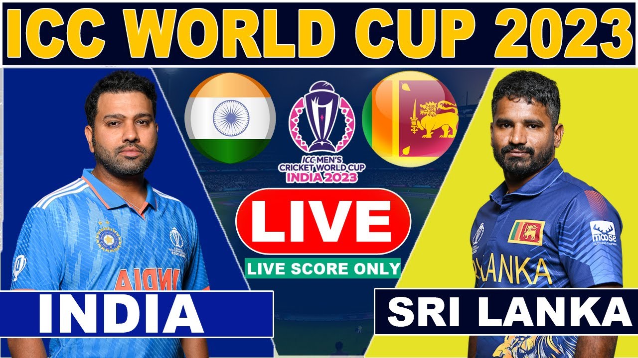 Live IND Vs SL Match Score Live Cricket Score Only IND vs SL live