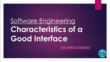 Characteristic of a Good Interface | More useful content in description👇| @LastBenchStudents3 #video