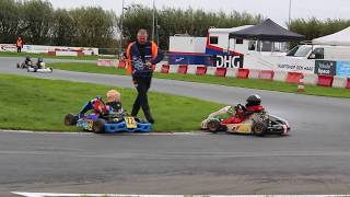 Meijndert in microkart Kombikart Comer C50 run 2 @ SHW Strijen day 1 Mini-cursus 11-11-2018