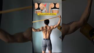Tone Your Back and Arms: Easy Resistance Band Workout #shorts