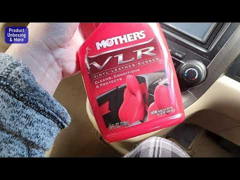 MOTHERS VLR VINYL LEATHER RUBBER INTERIOR CLEANER REVIEW AND DEMONSTRATION  BEFORE AND AFTER !!!! 