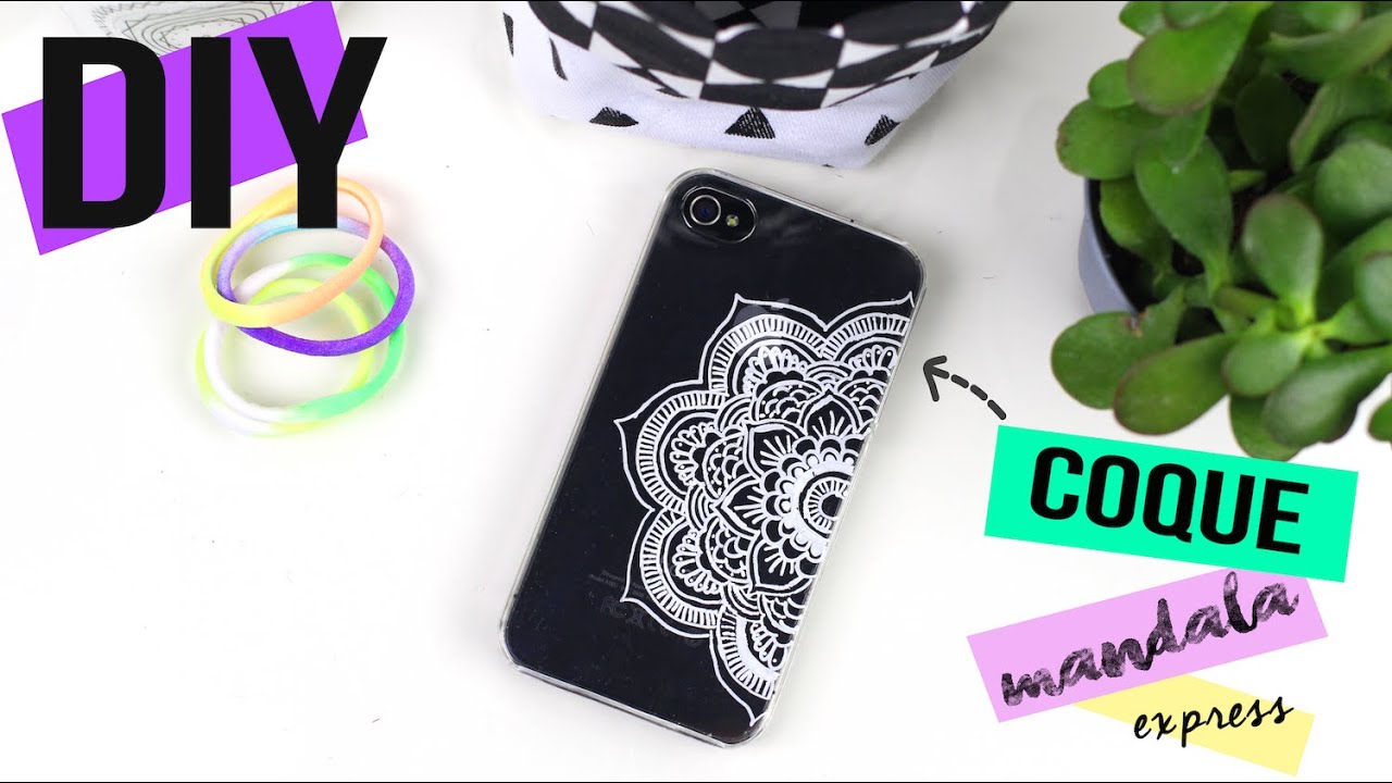 DIY EXPRESS┋CUSTOMISER UNE COQUE FACON MANDALA BOHO - PHONE CASE, DIY Francais