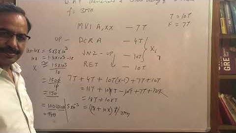 Lecture34 Microprocessor 8085: Time Delays