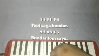 pianika topi saya bundar