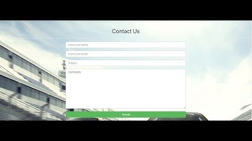 9 – Contact Section – Working with Bootstrap Form – One Page Automobile Website Design
