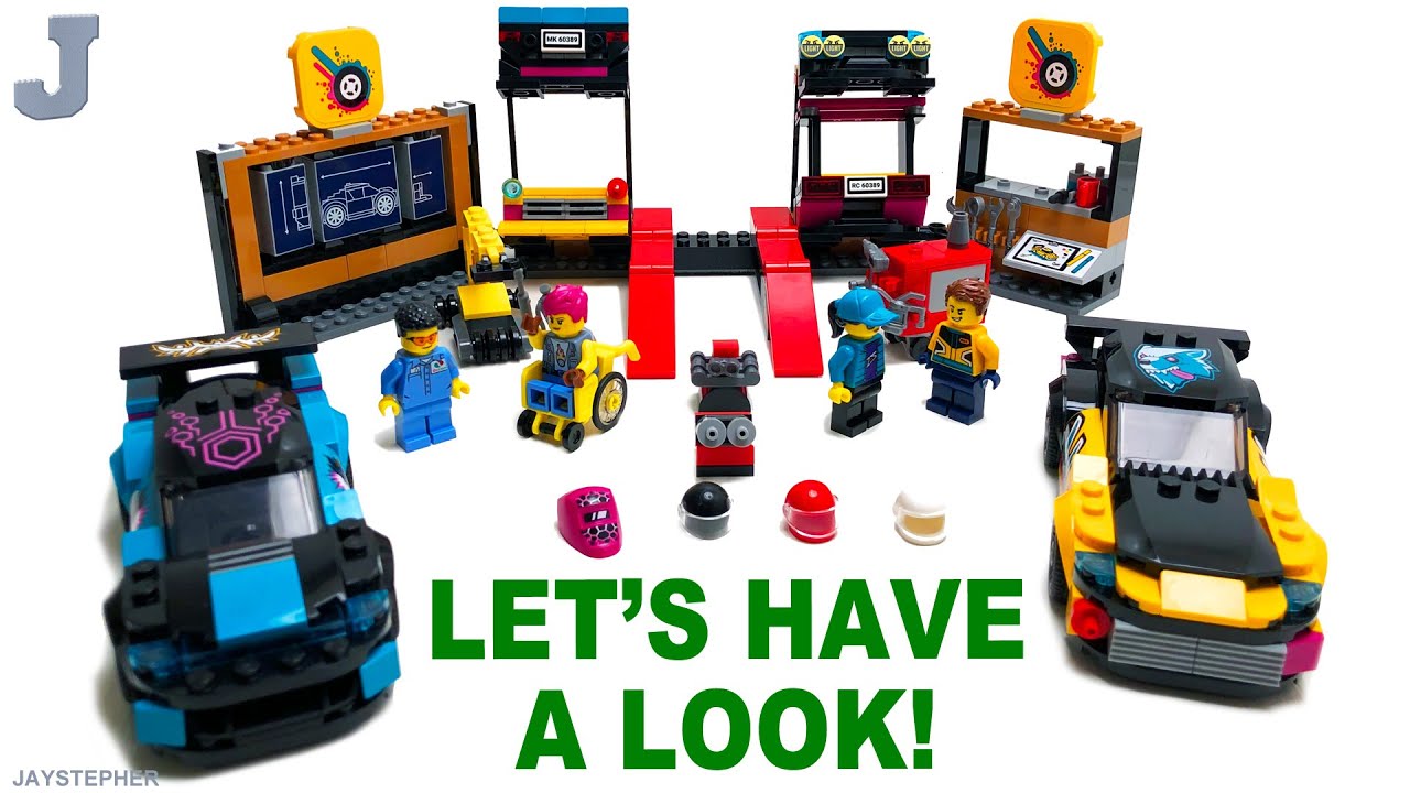 LEGO City 2023 Custom Car Garage 60389 Tour & Review - YouTube