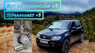 KIT Elevacion +5 y Separadores +3 para el Vitara!!