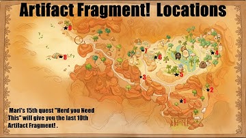 Paleo Pines - 10 Artifact Fragment!  Locations