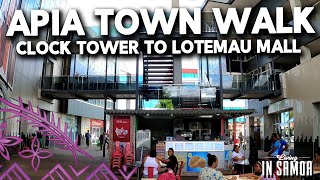 Apia Town Walk: Clock Tower, Asco Motors to the Lotemau Mall.