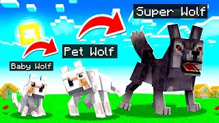 Upgrading WOLVES to SUPER WOLVES in MINECRAFT!