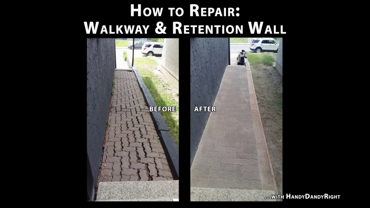 How to Repair a Walkway and Retention Wall (Handy Dandy)