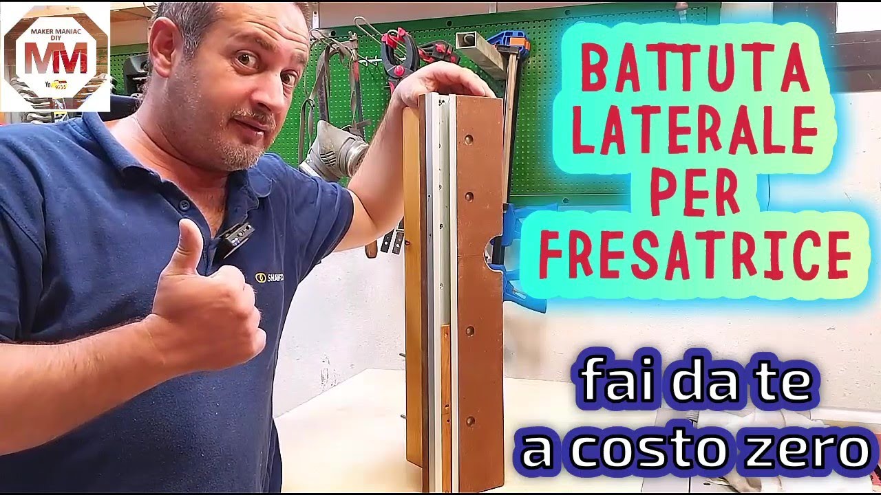 BATTUTA LATERALE PER FRESATRICE FAI DA TE YouTube