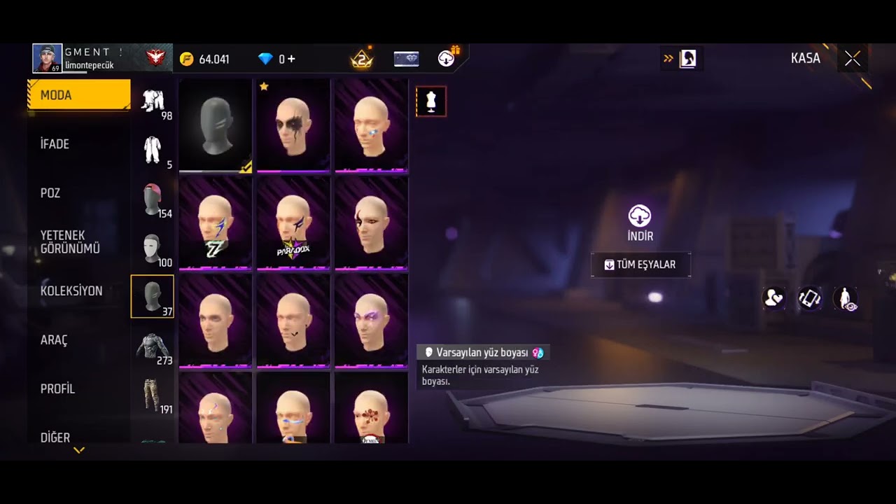 69 LEVEL DOLUNUN DOLUSU HESAP UYGUNA videosu