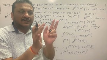 Primitive Roots | If p is an odd prime, then p^k has a primitive root | Lecture - 12