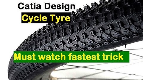 Catia v5 | Tutorial for Beginners | Bicycle Tyre design | Technical MMS Videos