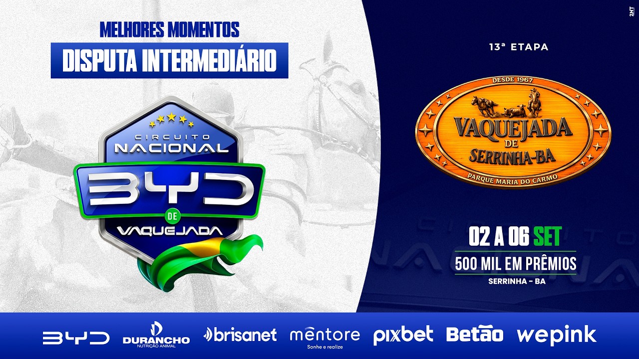 MELHORES MOMENTOS DISPUTA INTERMEDIARIO - PARQUE MARIA DO CARMO SERRINHA/BA - C N BYD 2026
