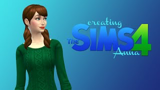 Sims 4 Create A Sim - Anna from Frozen