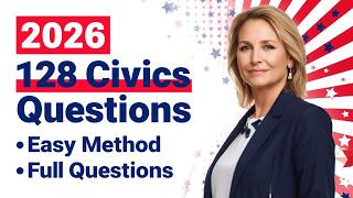 2026 Random U.S. Citizenship Test 128 Civics Questions & Answers (USCIS) Ciudadania Americana #n400
