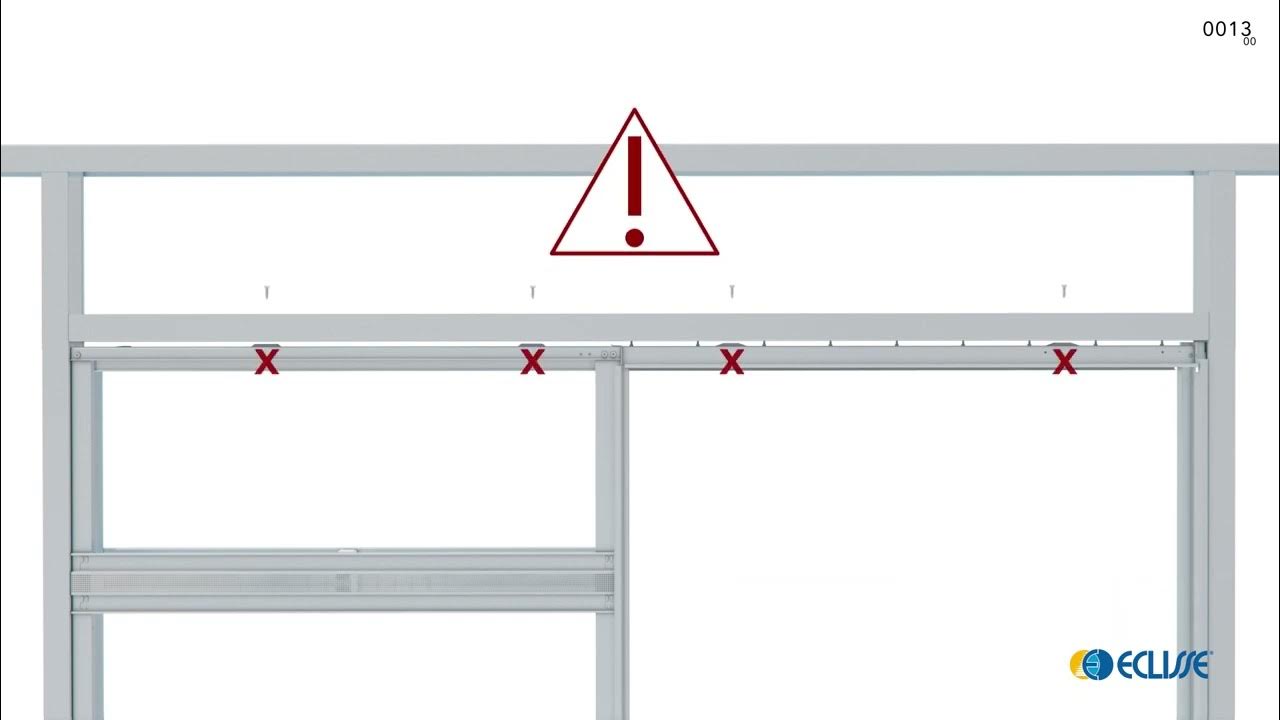 How to install a pocket door frame ECLISSE Single stud wall version