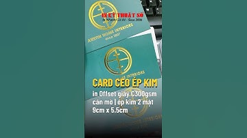 In name card ép kim, name card CEO Chief Executive Officer - In Kỹ Thuật Số Since 2006