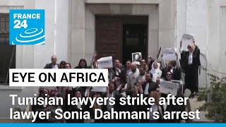 Tunisian lawyers strike following lawyer Sonia Dahmani's arrest • FRANCE 24 English