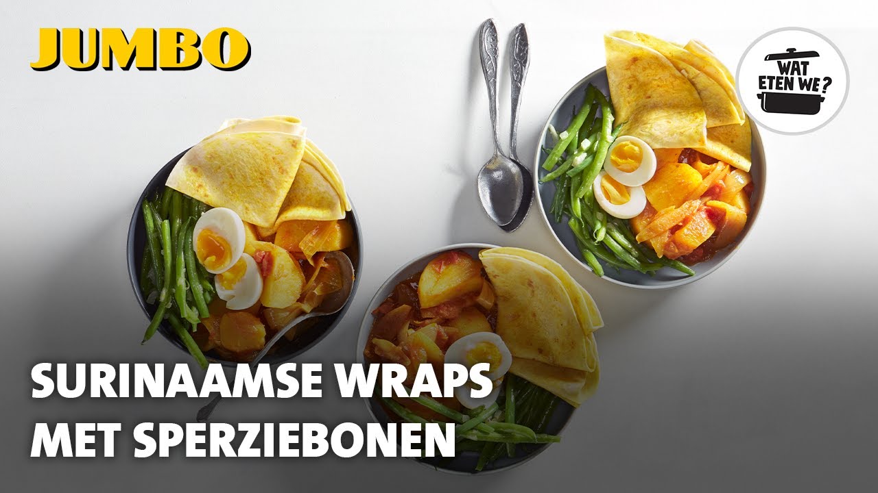 Wat eten we? Surinaamse wraps met sperziebonen