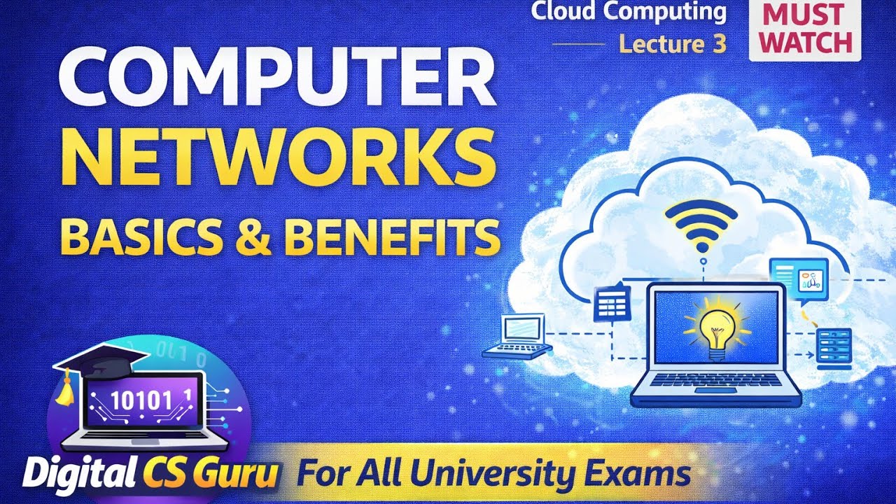  ☁️ Cloud Computing Lecture 3 | Introduction to Computer Networks & Benefits @ Digital CS Guru 