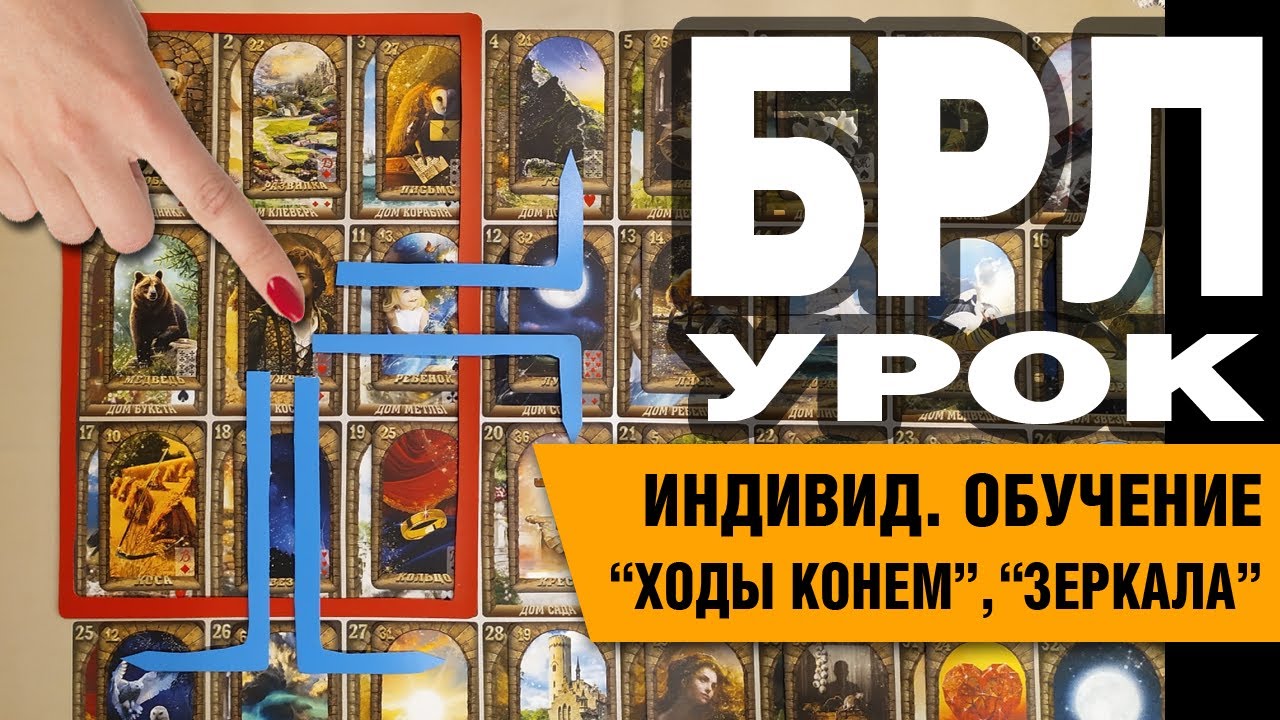 Большой расклад Ленорман. ХОДЫ КОНЕМ, ЗЕРКАЛА, ДИАГОНАЛИ.